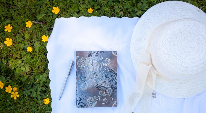 How Your Next Journal Can Help You Maintain a Positive Outlook Paperblanks journal notebook on grass