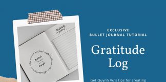Tutorial: Gratitude Log for Bullet Journal