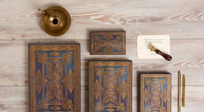 Luxuriate in the Gold Tooling of Blue Luxe